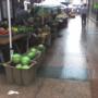 One of many stands at the city farmer's market.