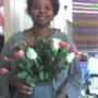 Me with my nice birthday flowers from mom